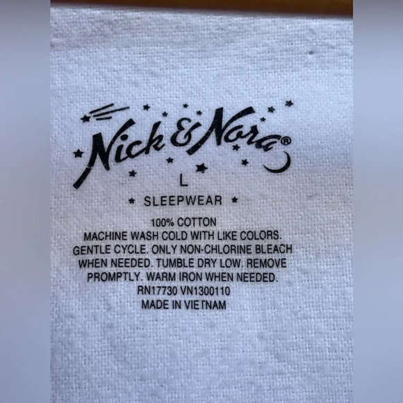 Nick & Nora Pajama PJ Set Polar Bears Fleece Button Front Long Sleeve large - Picture 11 of 14